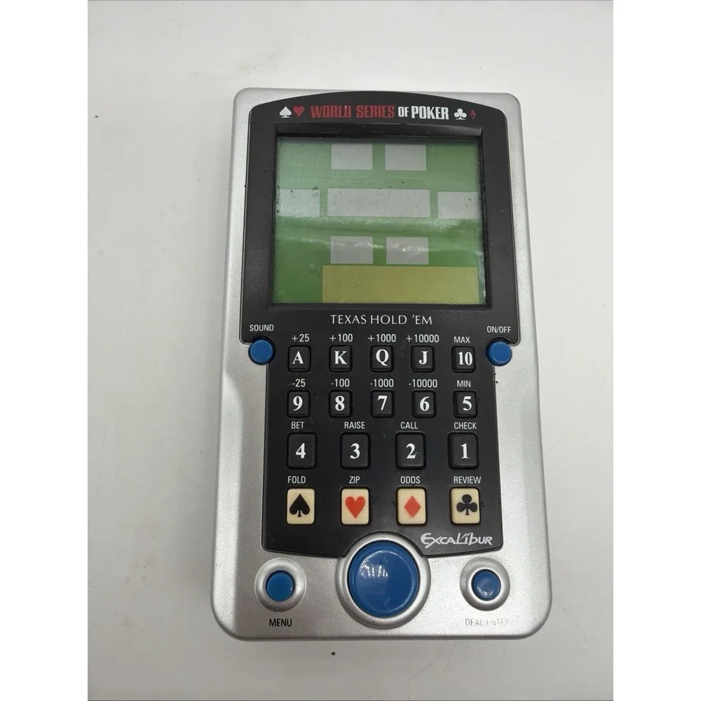 World Series of Poker Excalibur Electronic Texas Hold 'Em Handheld Game